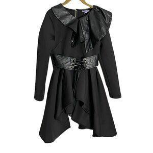 Eien Black Tunic Corset Gothic Costume Medium Lagenlook Cosplay